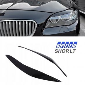 BMW 5 (F10, F11) priekinių žibintų apdaila juoda